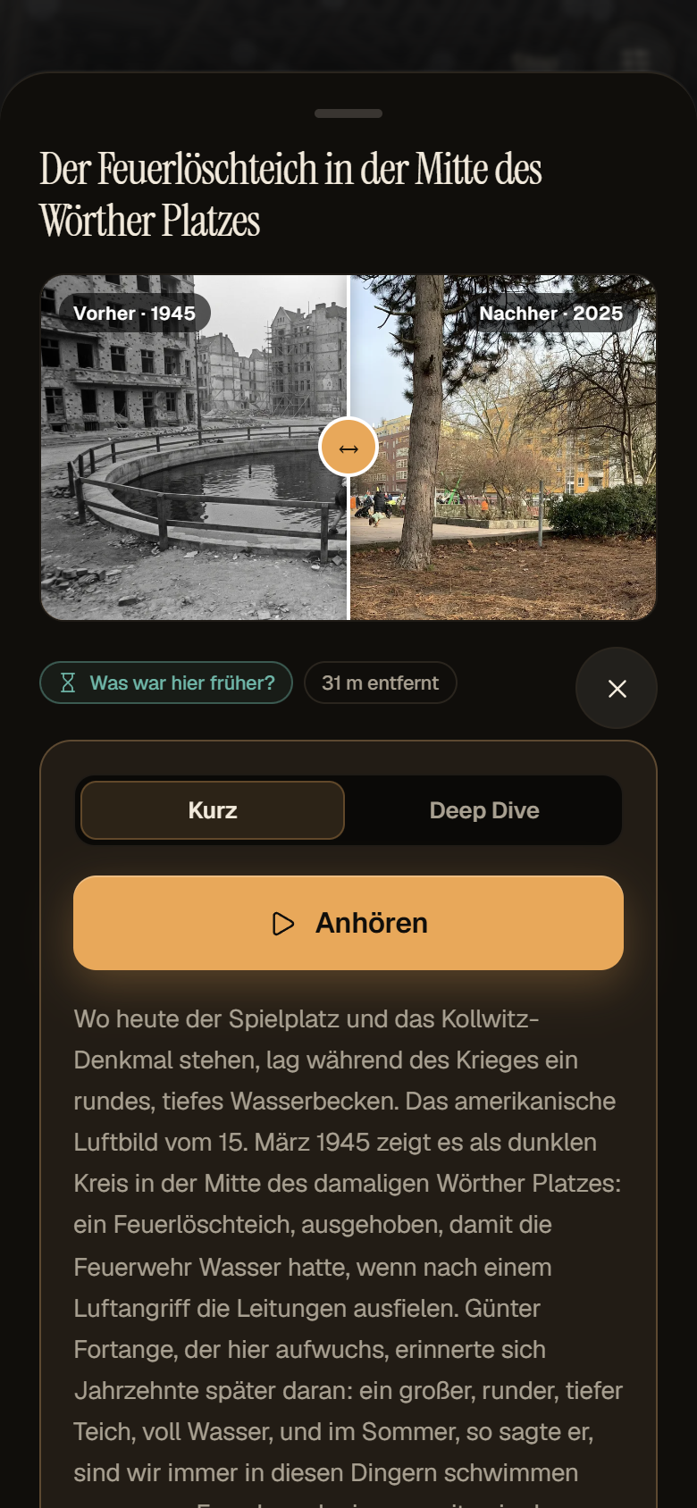 Original-Screen aus KiezWalk